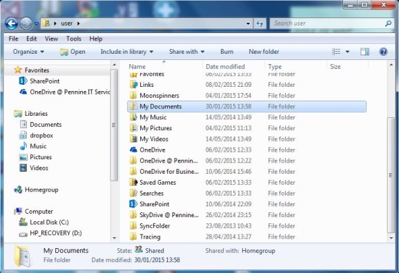 OneDrive For Business Redirect My Documents