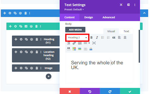 Set H2 Tag in WordPress